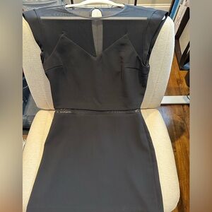 NWT - Express Black Mesh Mini Dress